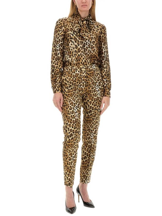 PANTS WITH ANIMAL PATTERN - MOSCHINO - BALAAN 2