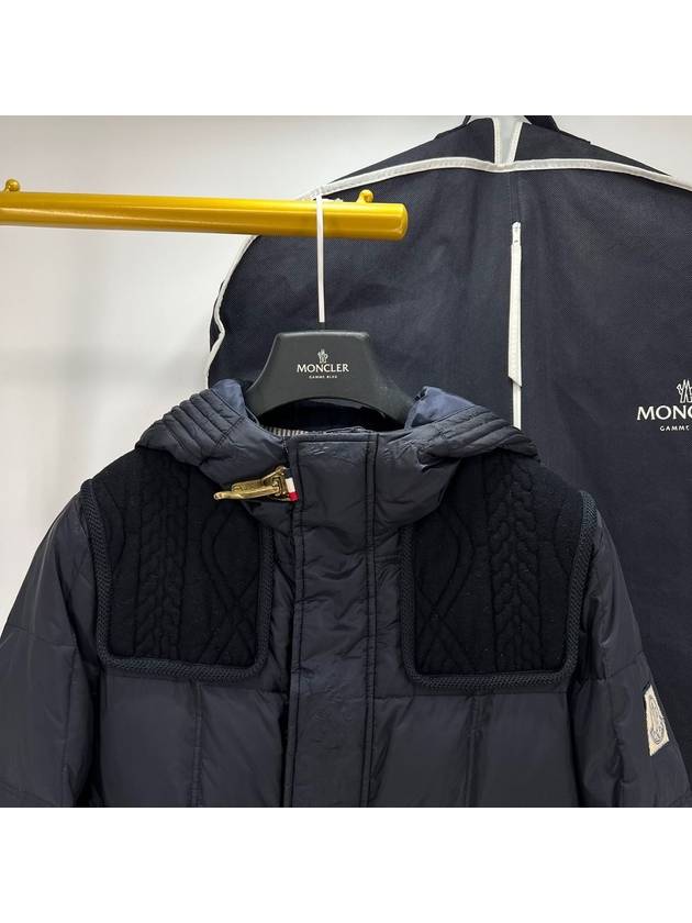 Gamma Blue Padded Hood Jumper Navy Size 1 - MONCLER - BALAAN 4