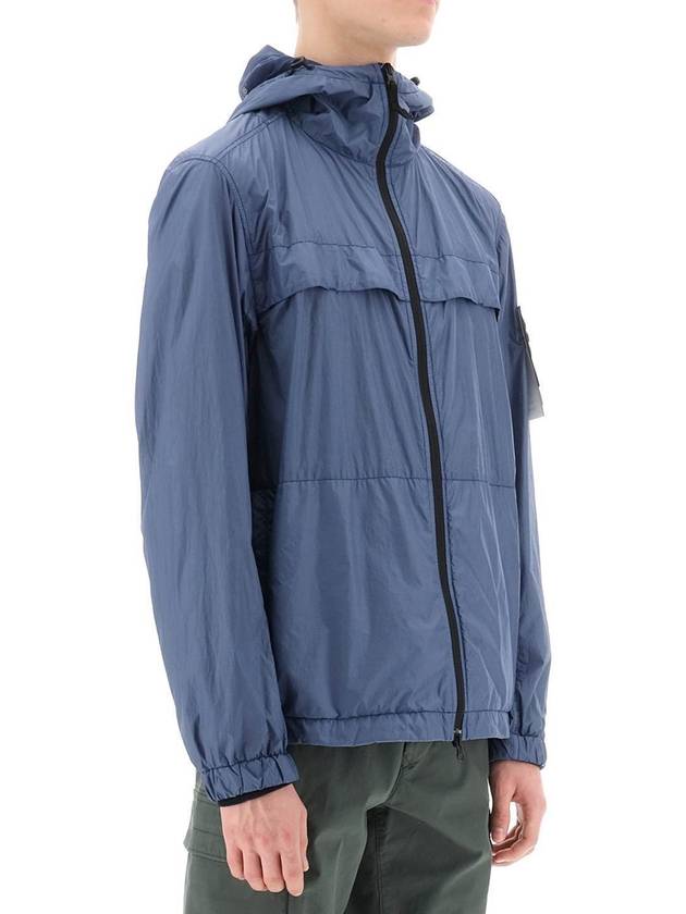 Garment Dyed Crinkle Reps R-Nylon Jacket Avio Blue - STONE ISLAND - BALAAN 4