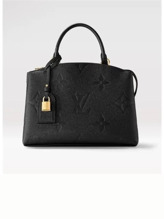 Petit Palais Monogram Empreinte Tote Bag Black - LOUIS VUITTON - BALAAN 2