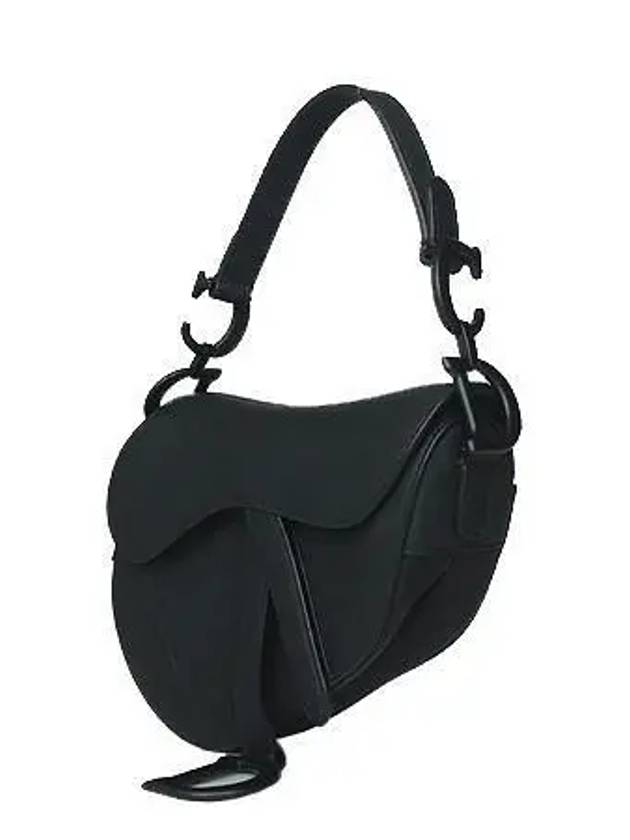 M0456 Matte Black Mini Saddle Shoulder Bag - DIOR - BALAAN 3