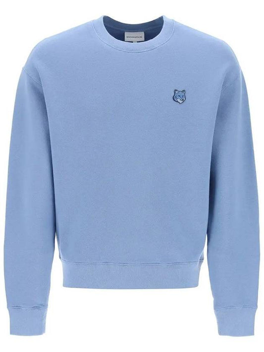 Bold Fox Head Cotton Sweatshirt Blue - MAISON KITSUNE - BALAAN 2