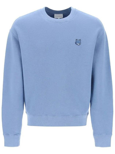 Bold Fox Head Cotton Sweatshirt Blue - MAISON KITSUNE - BALAAN 2