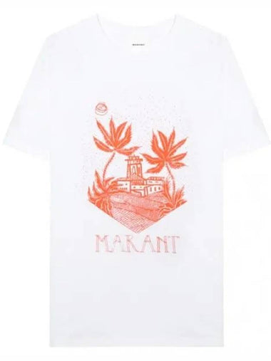 Zafer logo short sleeve t shirt - ISABEL MARANT - BALAAN 1