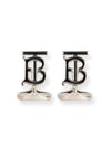 TB Monogram Cuff Links Silver - BURBERRY - BALAAN 2