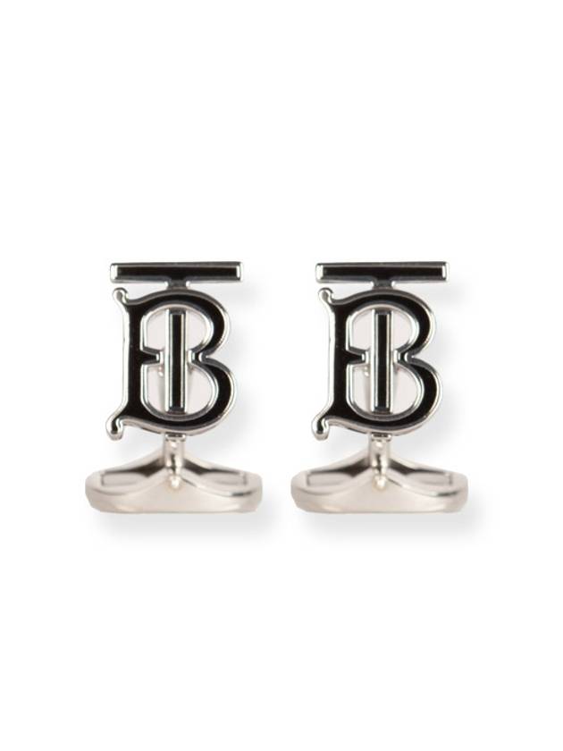 TB Monogram Cuff Links Silver - BURBERRY - BALAAN 2