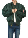 MA 1 Reversible Bomber Jacket Navy Green - ALPHA INDUSTRIES - BALAAN 9