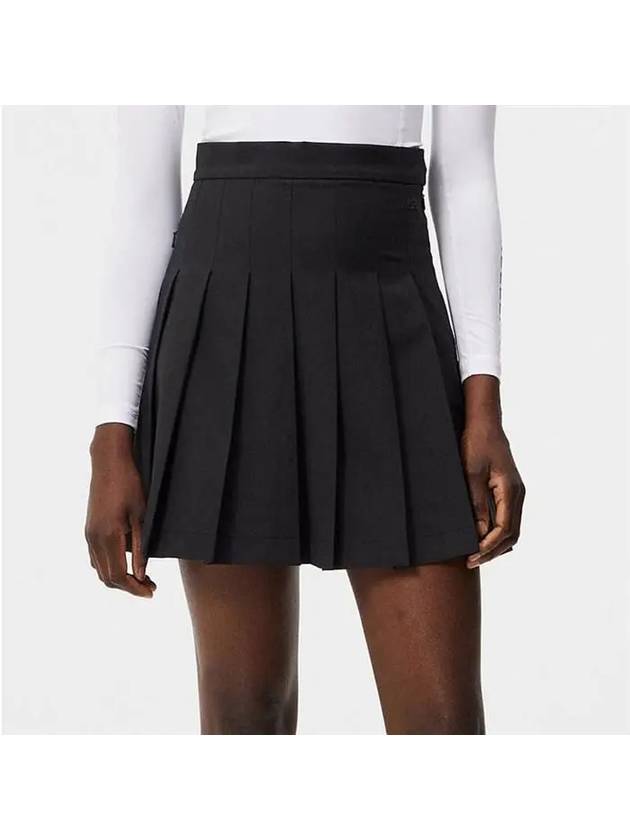 Women's Adina Golf Skirt Skirt Black - J.LINDEBERG - BALAAN 2