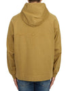 Men's Garment Dyed OLD Treatment Cotton Hoodie Brown - STONE ISLAND - BALAAN 5