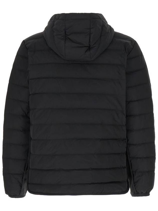 Poly Twill Rib 4-Bar Down Hoodie Jacket Charcoal - THOM BROWNE - BALAAN 3