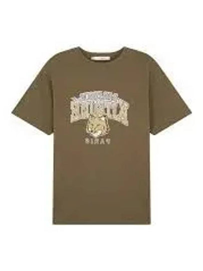 Campus Fox Relaxed Short Sleeve T-Shirt Khaki - MAISON KITSUNE - BALAAN 2