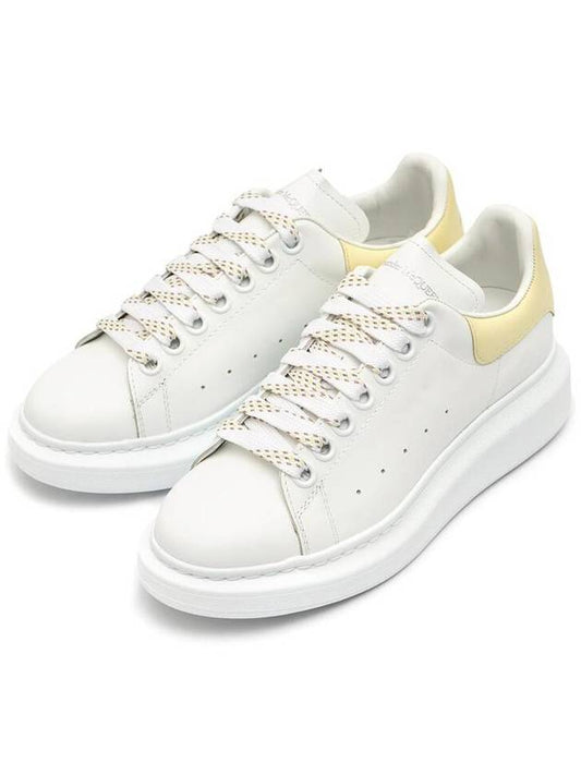 Oversized Yellow Tab Low Top Sneakers White - ALEXANDER MCQUEEN - BALAAN 2