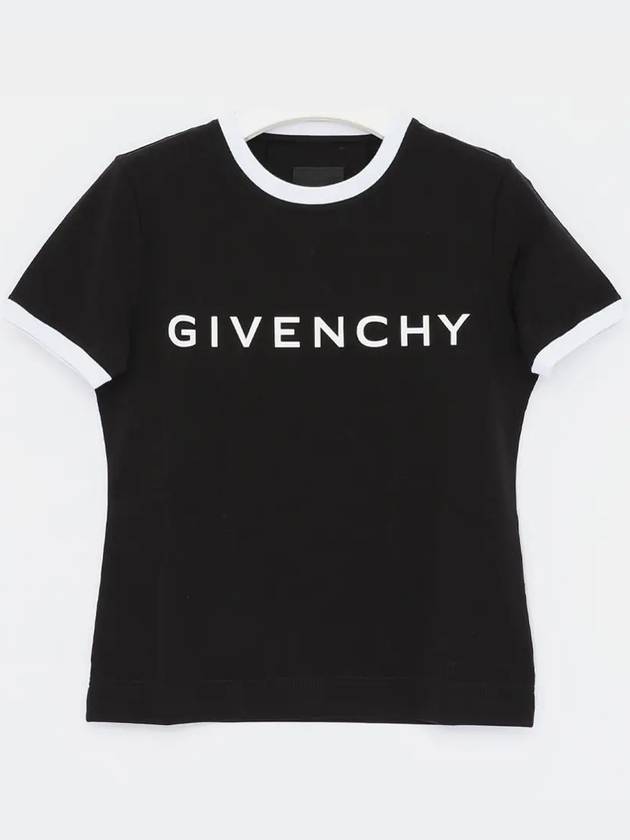 Archetype Slim Fit Cotton Short Sleeve T-Shirt Black - GIVENCHY - BALAAN 2