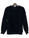 Kids Waffen Patch Terry Sweatshirt 14 Black 771660143 V0029 - STONE ISLAND - BALAAN 2