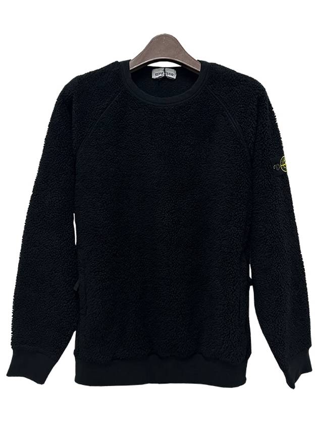 Kids Waffen Patch Terry Sweatshirt 10 12 Black 771660143 V0029 - STONE ISLAND - BALAAN 2