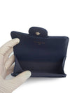 Classic gold caviar card wallet navy - CHANEL - BALAAN 7