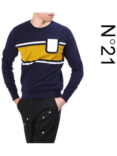 A015 7077 6728 Yellow Line Pocket Knit - Nº 21 - BALAAN 1