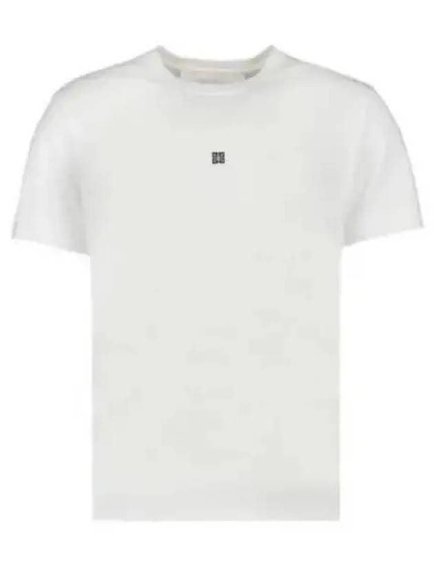 4G Logo Cotton Short Sleeve T-shirt White - GIVENCHY - BALAAN 2