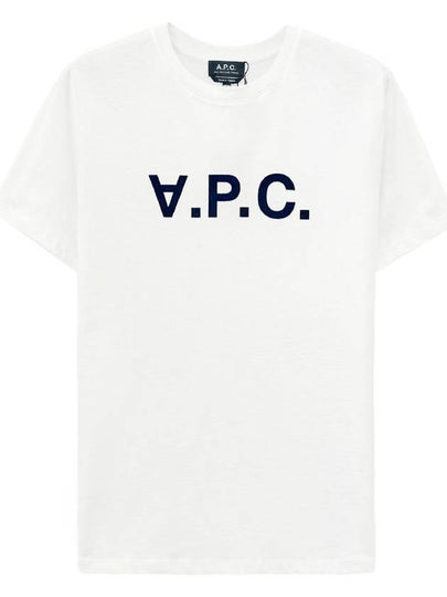 Men's VPC Logo Short Sleeve T-Shirt White - A.P.C. - BALAAN 2