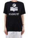 Zwell Logo Print Short Sleeve T-Shirt Black - ISABEL MARANT - BALAAN 2