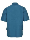 Cotton Popeline Pocket Short Sleeve Shirt Blue - CP COMPANY - BALAAN 3