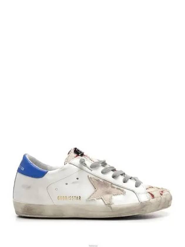 Superstar Glitter Low Top Sneakers White Blue - GOLDEN GOOSE - BALAAN 2