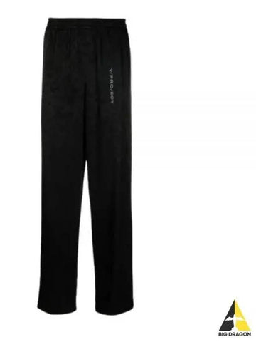 YPROJECT PANTS PANT98S24 BLACK logo embroidery training - Y/PROJECT - BALAAN 1