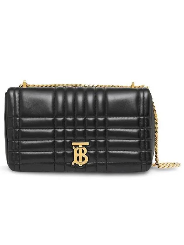 Lola Quilted Leather Medium Cross Bag Black - BURBERRY - BALAAN 3