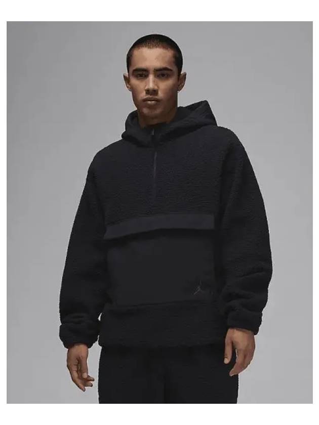 Jordan Flight Men s High Pile Fleece Pullover Hoodie Black FV7452 010 735685 - NIKE - BALAAN 1