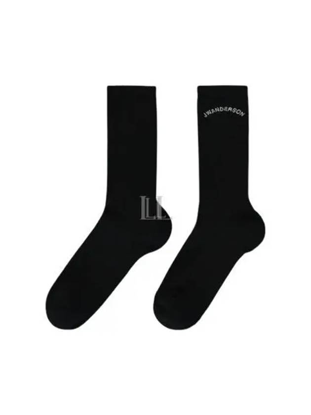 JWA Arch Logo Socks Black - JW ANDERSON - BALAAN 2