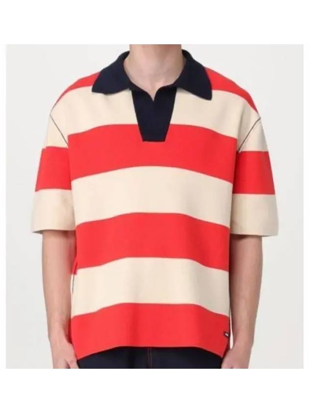 Magliaunita Stripe Polo Shirt Cream Orange - SUNNEI - BALAAN 2