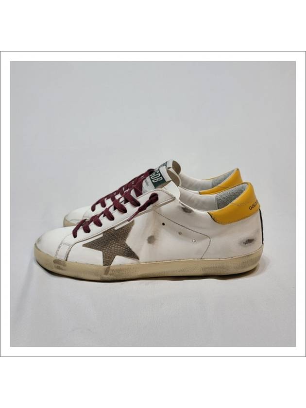 GMF00101F002025 WHIBEIGOLGLO Superstar Men's Sneakers - GOLDEN GOOSE - BALAAN 4