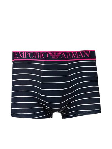 Men's Microfiber Trunk Briefs Pink Navy - EMPORIO ARMANI - BALAAN 1