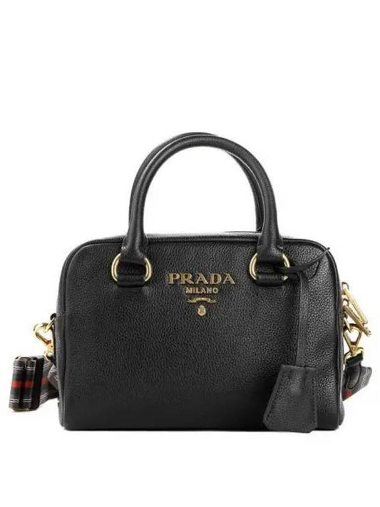 Women s Vitello Shoulder Bag 1BB108 2E8K F0002 - PRADA - BALAAN 2