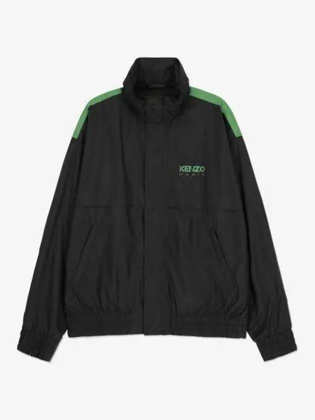 Men's Logo Print Track Jacket Black - KENZO - BALAAN 2