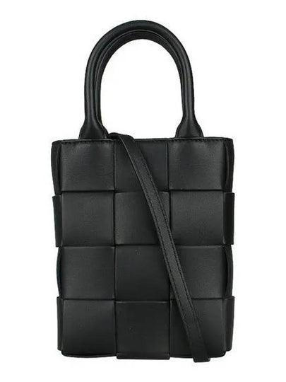 Cassette Mini Tote Black - BOTTEGA VENETA - BALAAN 2