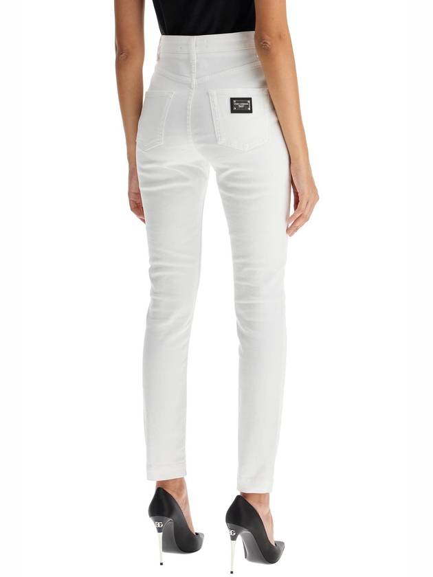 Audrey Straight Jeans White - DOLCE&GABBANA - BALAAN 4