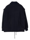 Palmeira Wool Jacket Navy - ISABEL MARANT - BALAAN 4