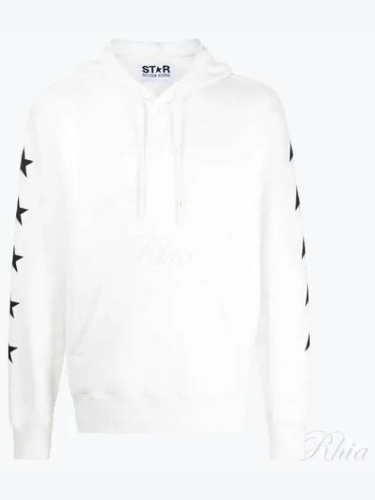 Side Back Star Patch Hoodie White - GOLDEN GOOSE - BALAAN 2