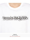 Logo Stamp Short Sleeve T-Shirt White - ALEXANDER MCQUEEN - BALAAN 9