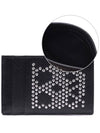 Crystal Stud Card Wallet Black - ALEXANDER MCQUEEN - BALAAN 3