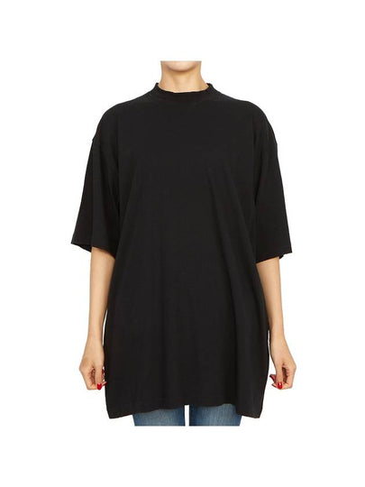 Women's Cotton Short Sleeve T-Shirt Black - BALENCIAGA - BALAAN 2