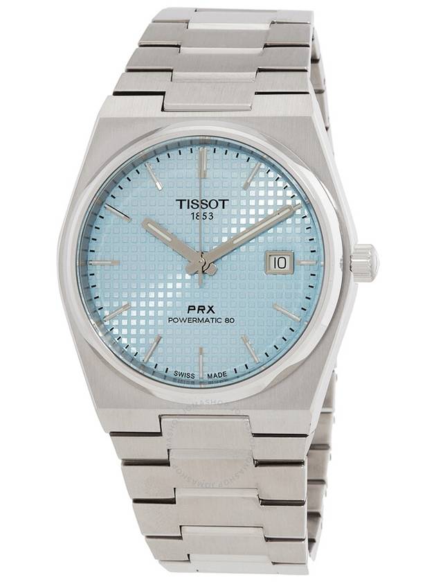 Tissot PRX Powermatic 80 Automatic Ice Blue Dial Men's Watch T137.407.11.351.00 - TISSOT - BALAAN 1