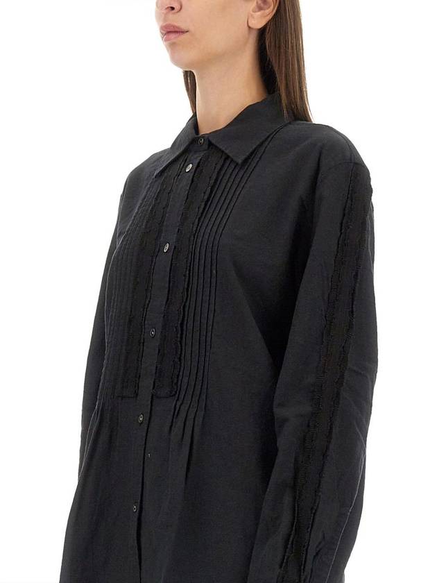 Sincere Pleated Kitchen Weave Shirt Black - OUR LEGACY - BALAAN 5