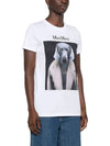 Cypria Print Cotton Short Sleeve T-Shirt White - MAX MARA - BALAAN 3