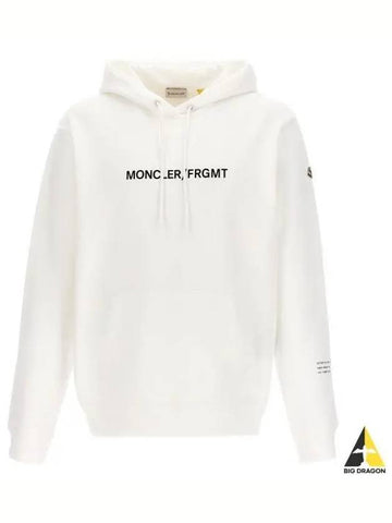 8G00003 M2372 001 printed logo hoodie - MONCLER - BALAAN 1