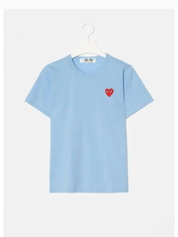 Unisex Red Heart Waffen T shirt Blue Domestic Product GM0024040882845 - COMME DES GARCONS PLAY - BALAAN 1