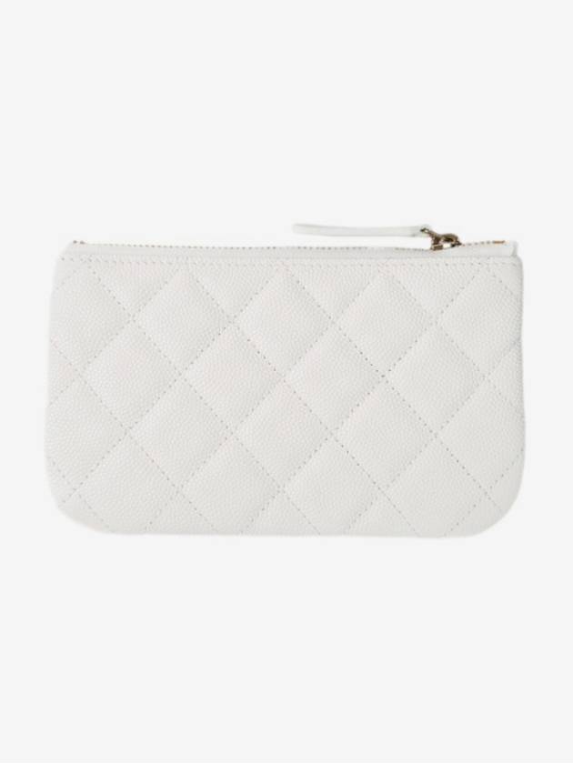 Classic Mini Pouch Caviar White Gold A82365 - CHANEL - BALAAN 5