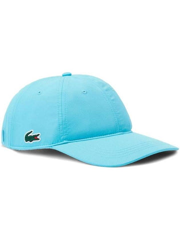 Lightweight Diamond Taffeta Sports Cap Blue - LACOSTE - BALAAN 1