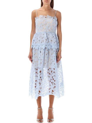 Self-Portrait Organza Lace Midi Dress - SELF PORTRAIT - BALAAN 1